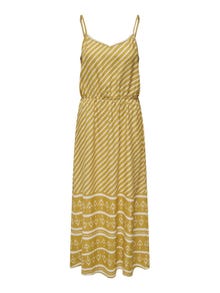 ONLY Regular Fit V-hals Lang kjole -Tawny Olive - 15310761