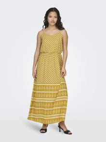 ONLY Regular Fit V-Neck Long dress -Tawny Olive - 15310761