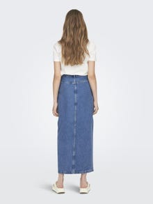 ONLY Lång kjol -Medium Blue Denim - 15310817