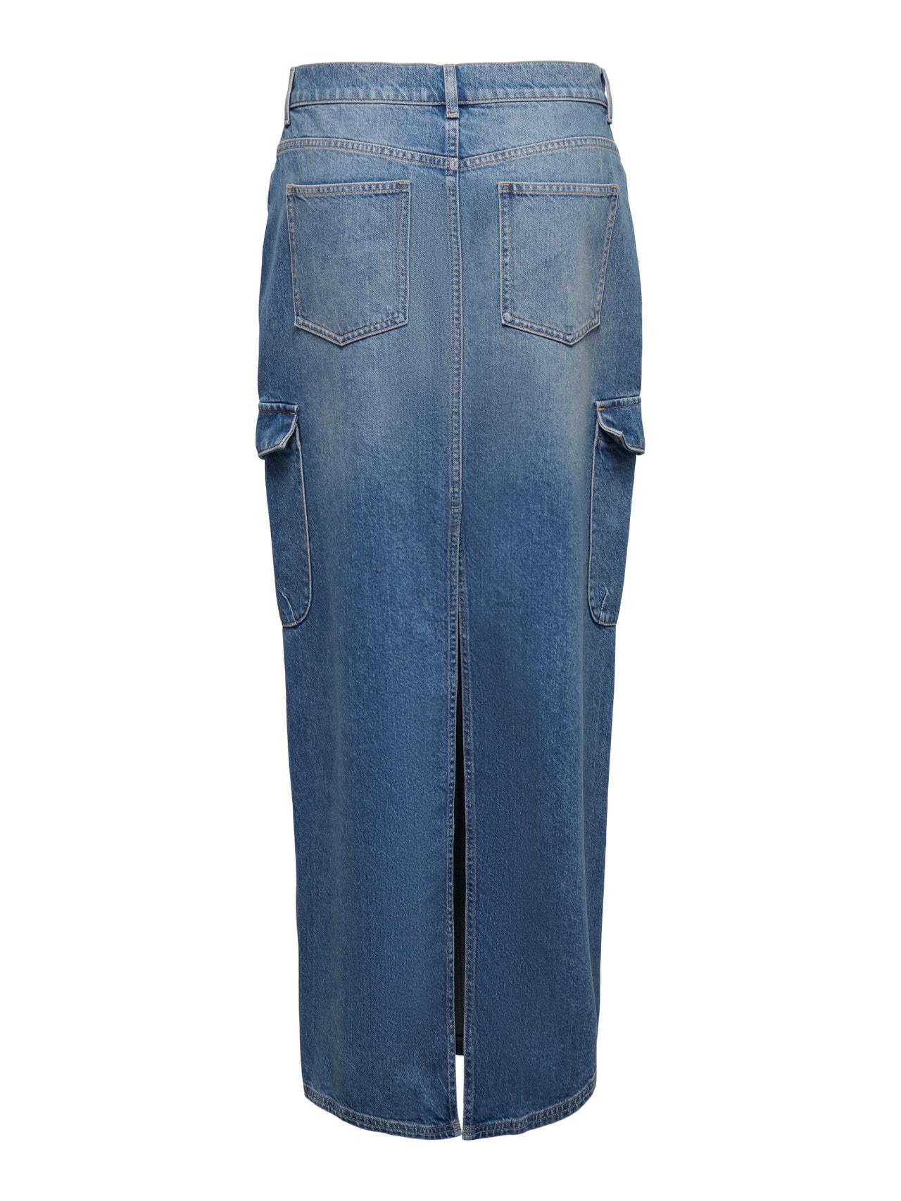 ONLY Maxi Cargo Denim Skirt -Medium Blue Denim - 15310822