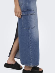 ONLY Long skirt -Medium Blue Denim - 15310822