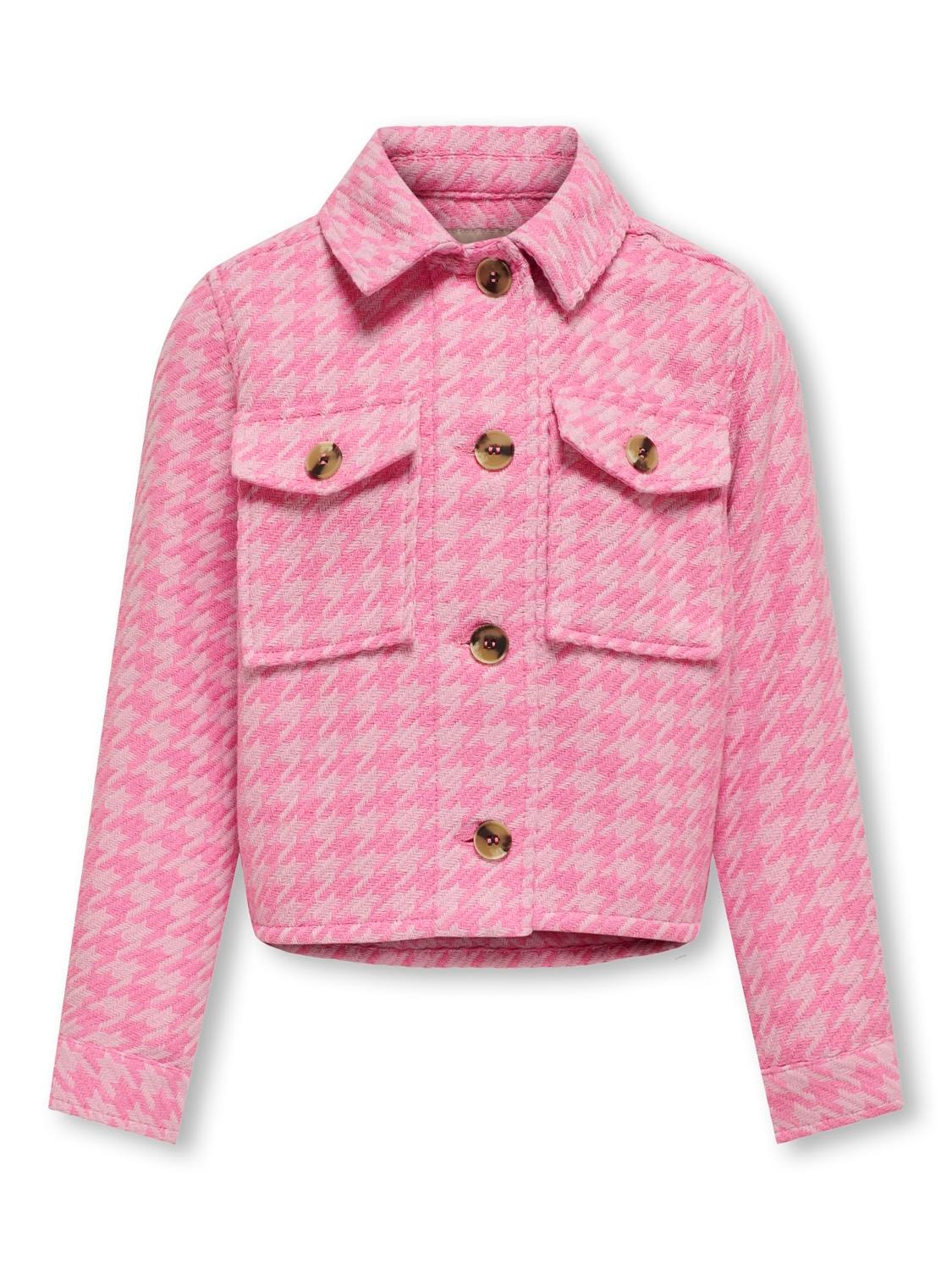 ONLY Checked jacket -Begonia Pink - 15310825