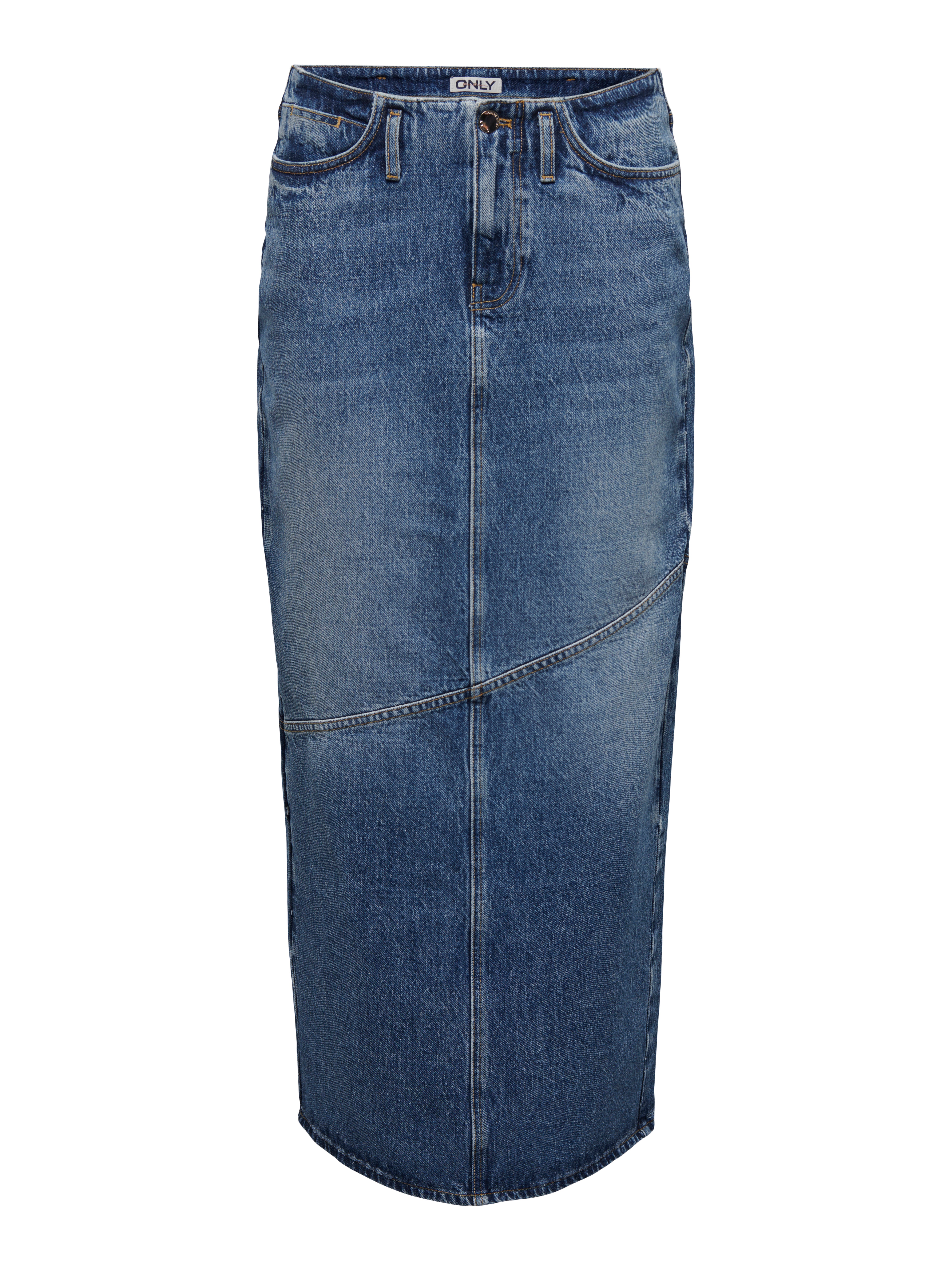 Mid length clearance denim skirts large