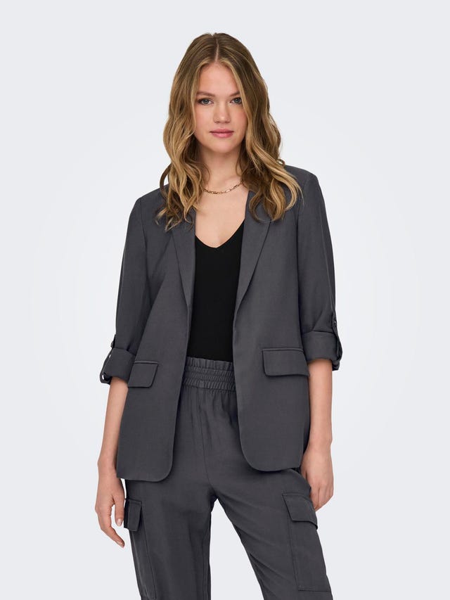 ONLY Long blazer with fold up - 15310839