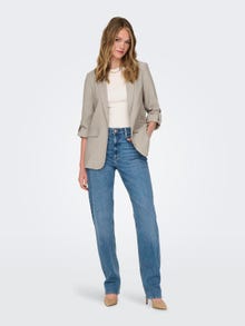 ONLY Loose Fit Reverse Blazer -Pure Cashmere - 15310839