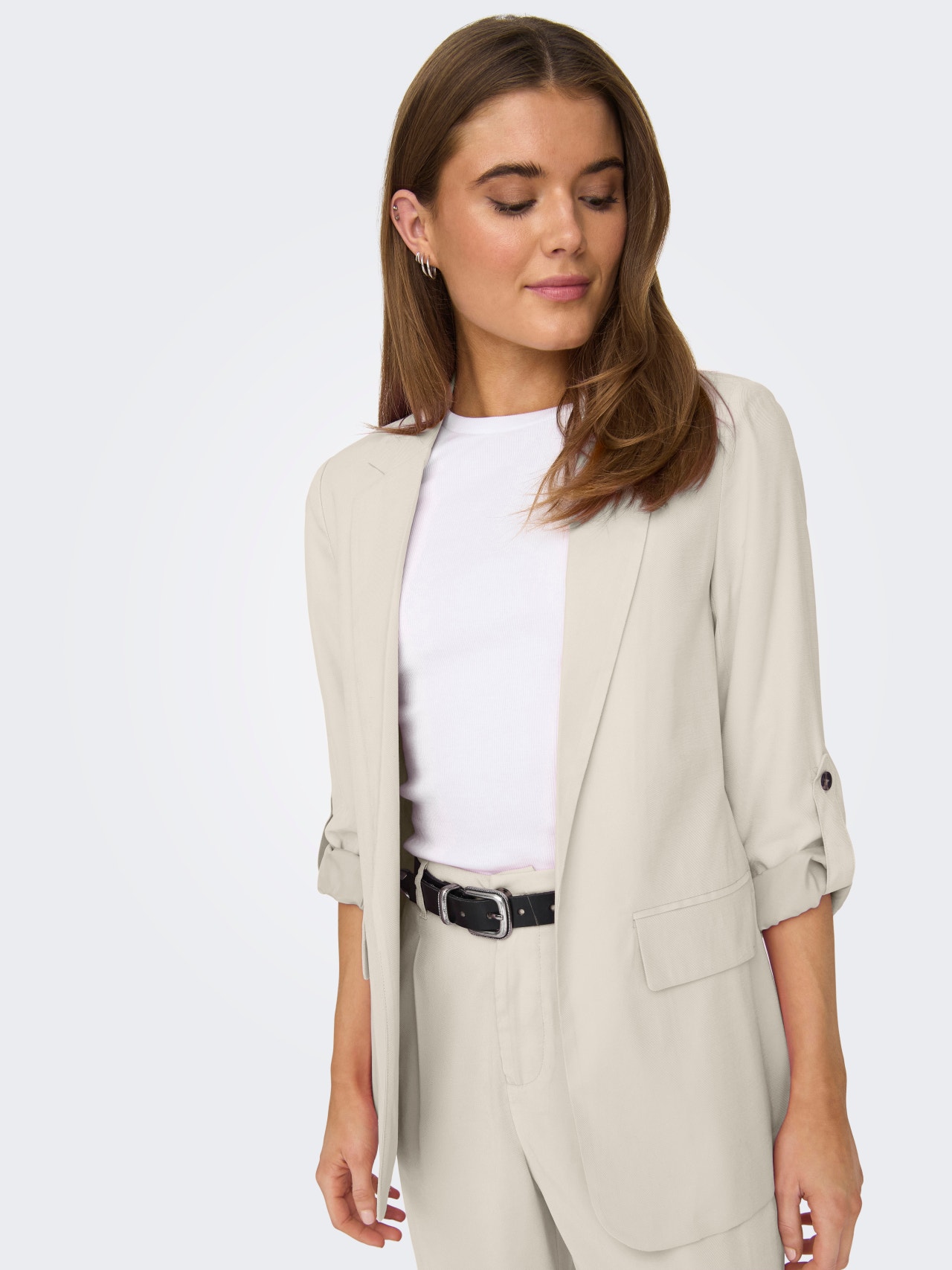 ONLY Blazers Loose Fit Col à revers -Birch - 15310839