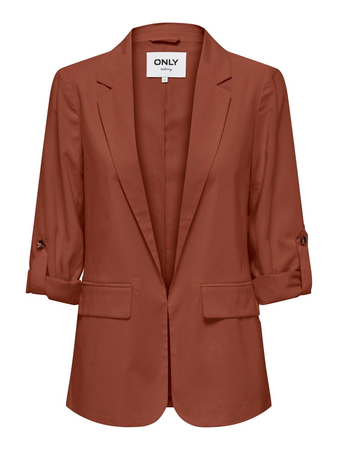 ONLY Locker geschnitten Reverskragen Blazer -Cinnabar - 15310839