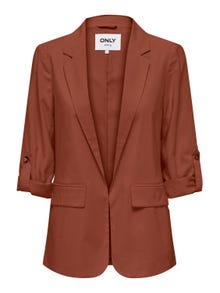 ONLY Long blazer with fold up -Cinnabar - 15310839