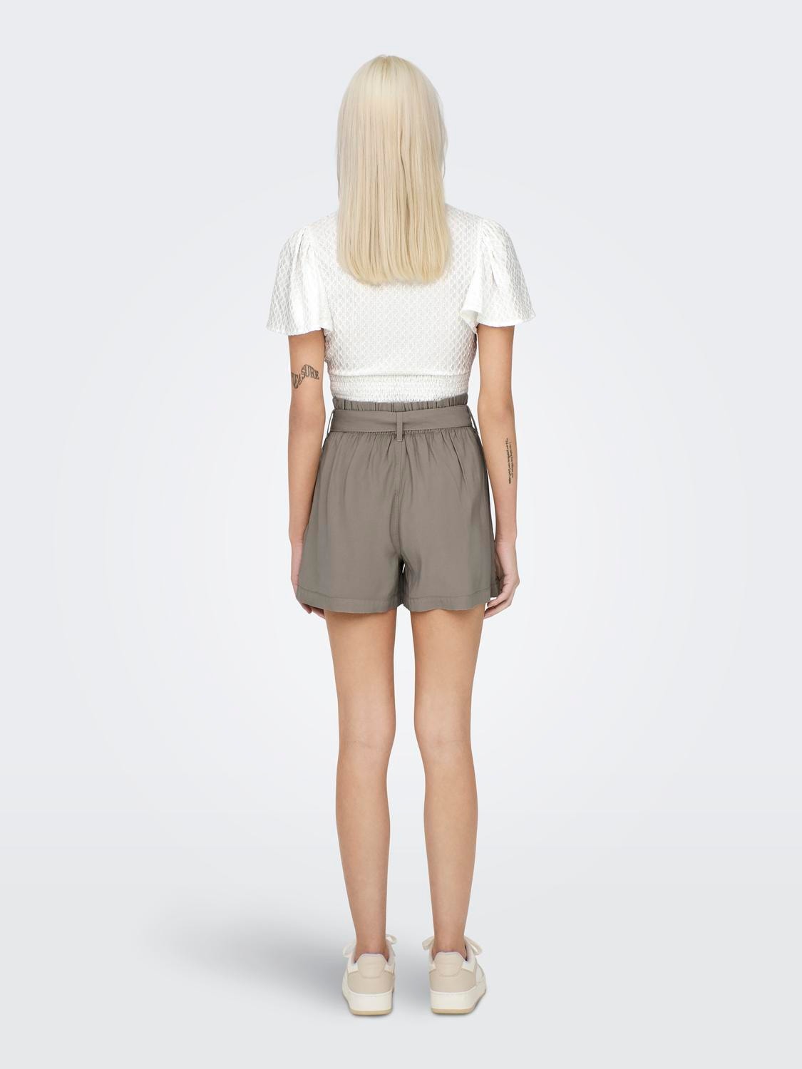 ONLY Normal geschnitten Hohe Taille Shorts -Pure Cashmere - 15310845