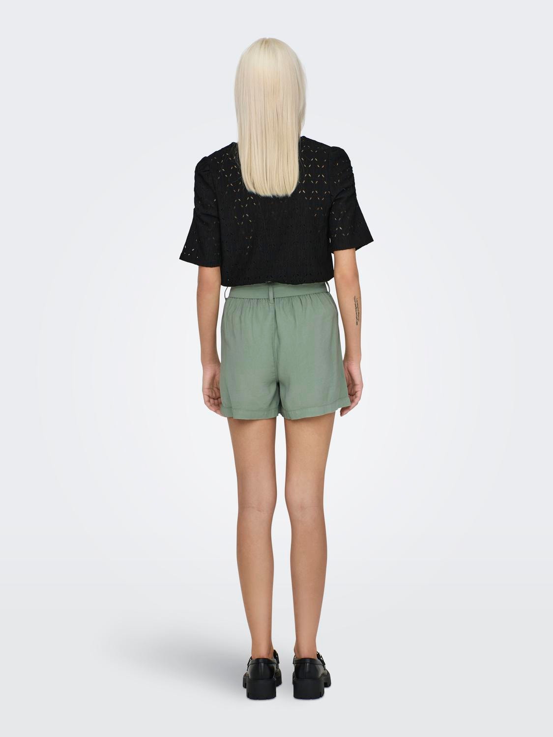 ONLY Regular fit High waist Shorts -Lily Pad - 15310845