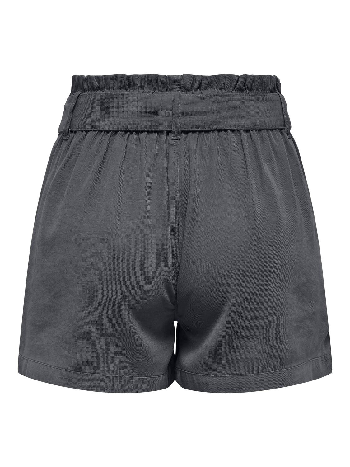 ONLY Højtaljede shorts med bælte -Magnet - 15310845