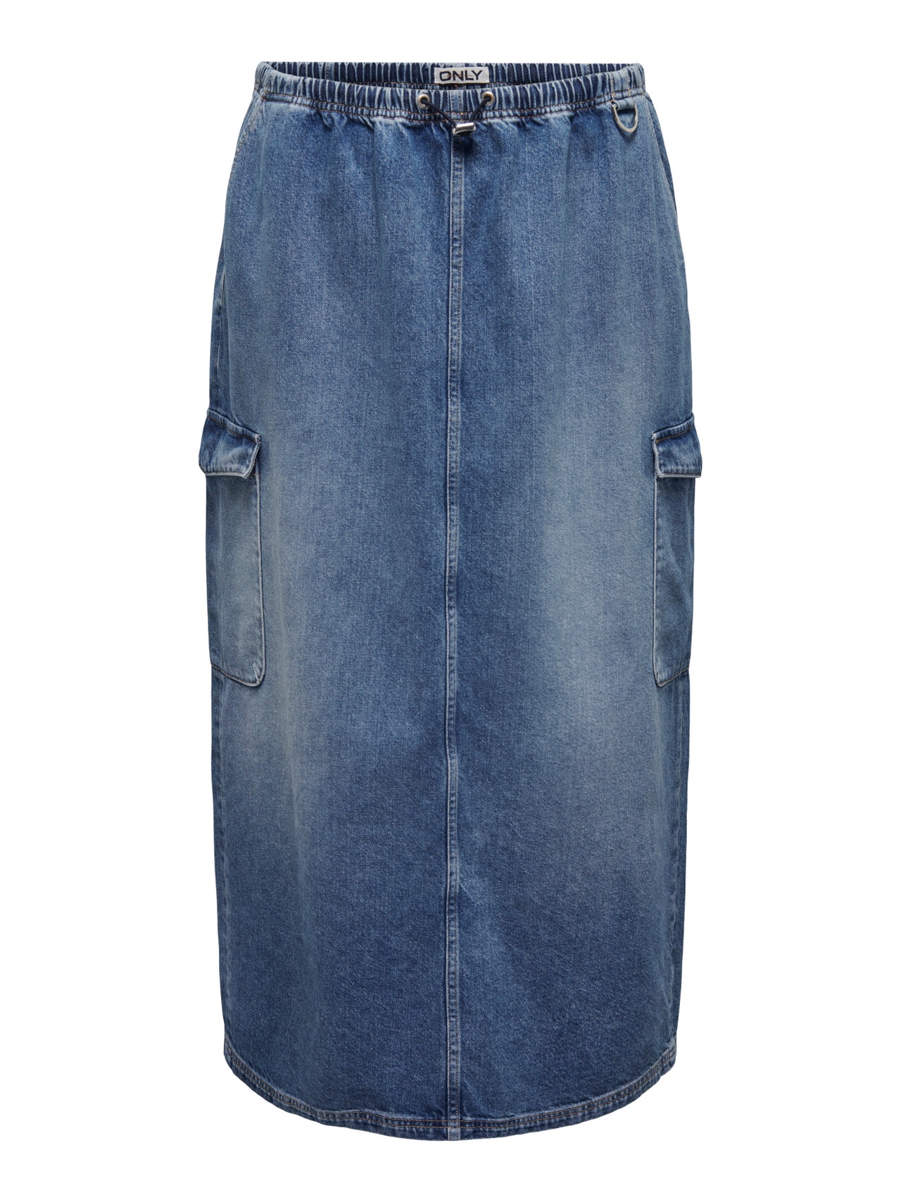 ONLY CARSTELLA Denim Long skirt -Medium Blue Denim - 15310854