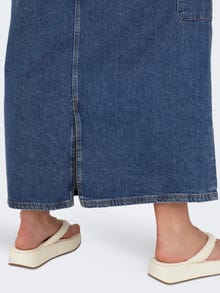 ONLY CARSTELLA Denim Long skirt -Medium Blue Denim - 15310854