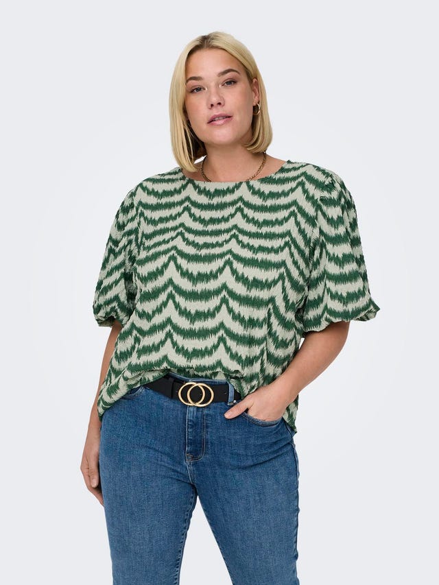 ONLY Curvy pufærme top - 15310857