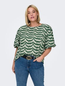 ONLY Regular Fit Round Neck Top -Granite Green - 15310857