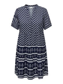 ONLY Curvy printed dress -Sky Captain - 15310858