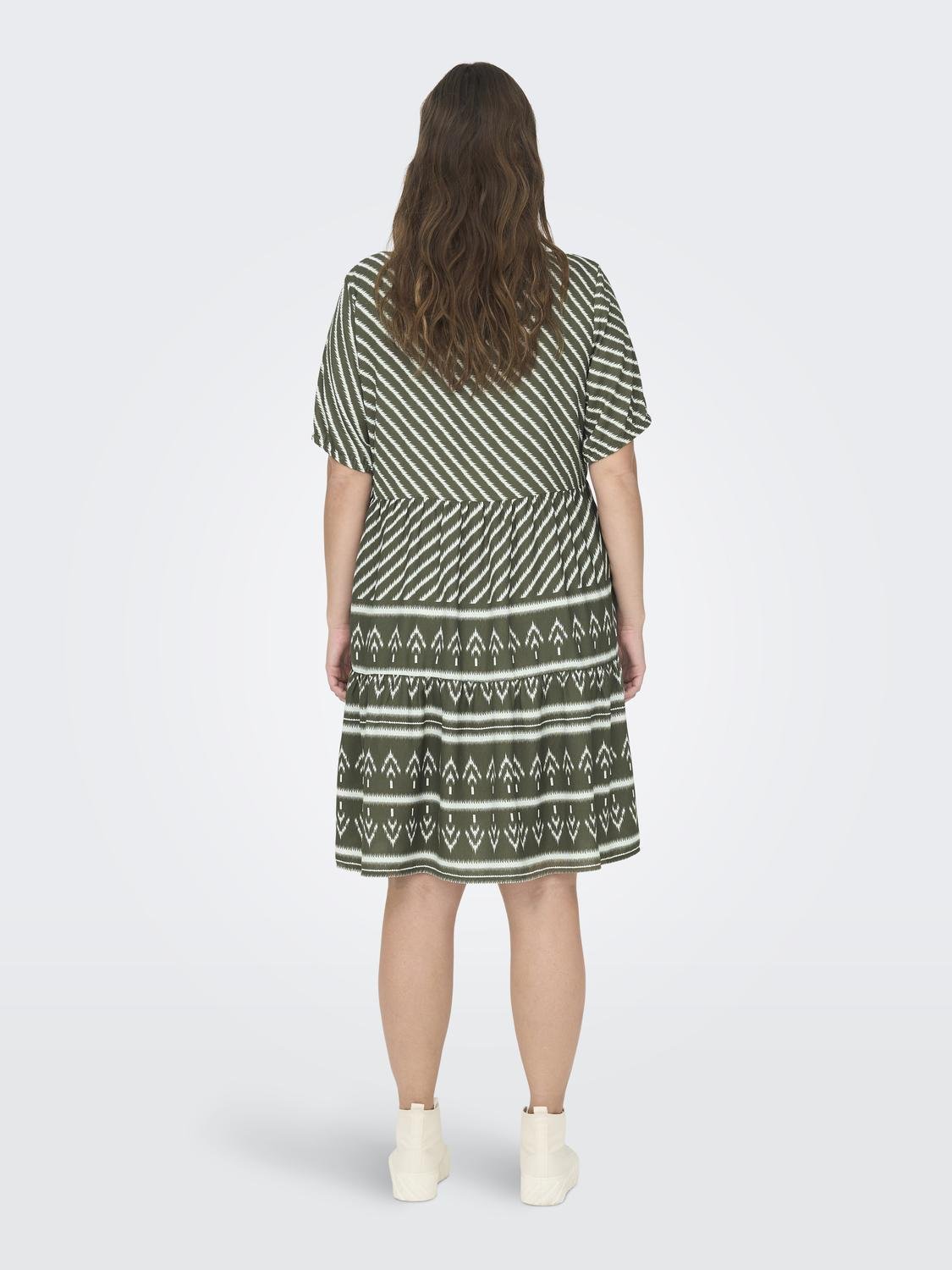 ONLY Normal geschnitten V-Ausschnitt Kurzes Kleid -Kalamata - 15310858