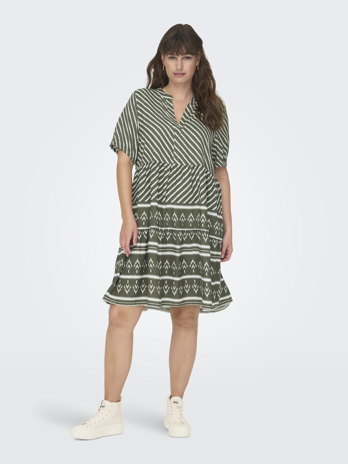 ONLY Curvy printet kjole -Kalamata - 15310858