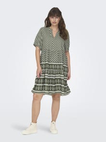 ONLY Normal geschnitten V-Ausschnitt Kurzes Kleid -Kalamata - 15310858