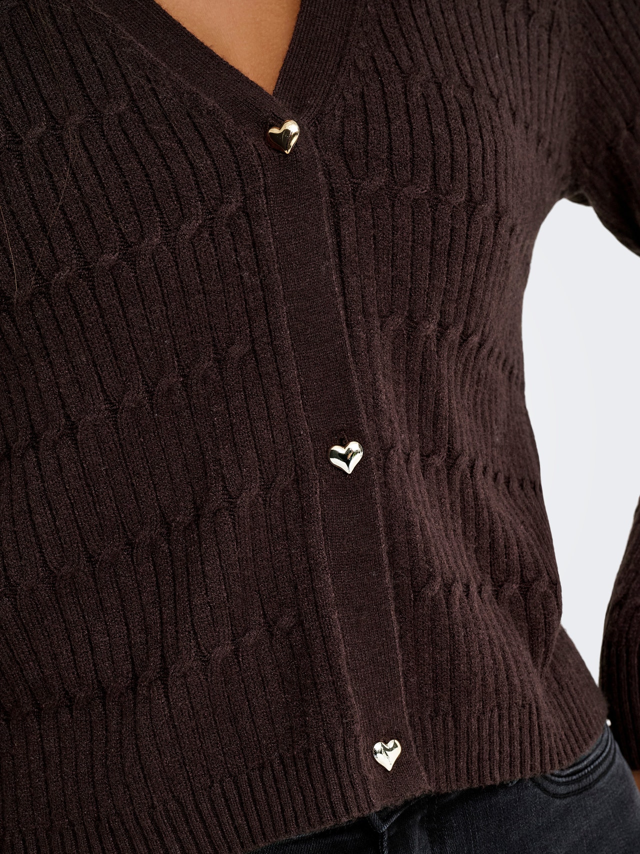 ONLY ONLKATIA Cardigan -Black Coffee - 15310902