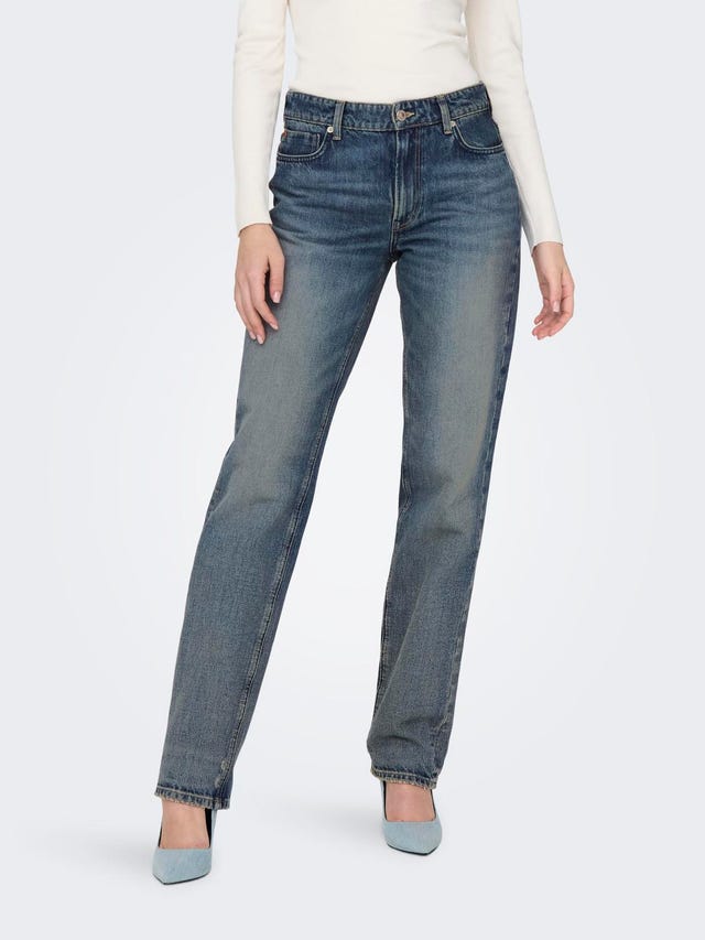ONLY Straight Fit Mid waist Jeans - 15310924
