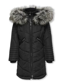 ONLY Hood Coat -Black - 15310925
