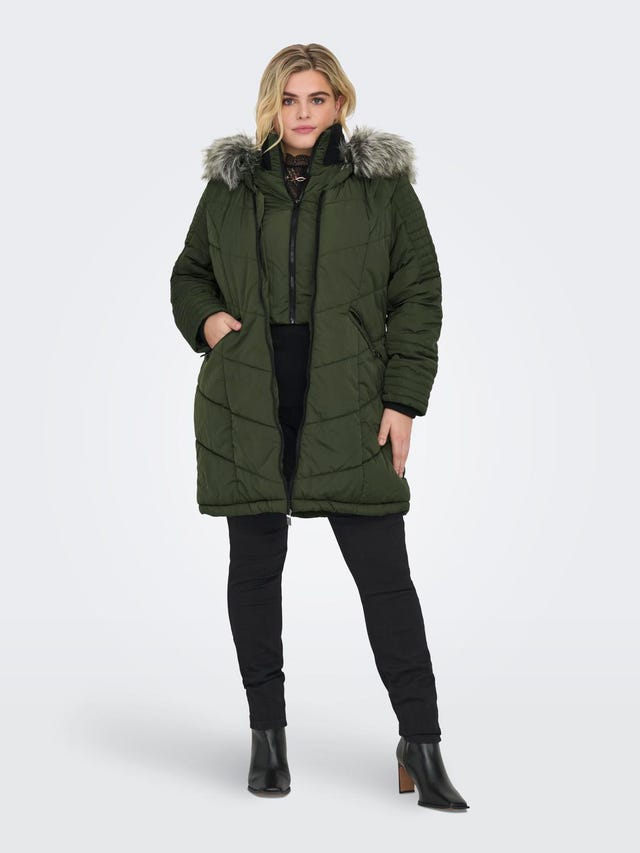 ONLY Curvy quilted coat - 15310947