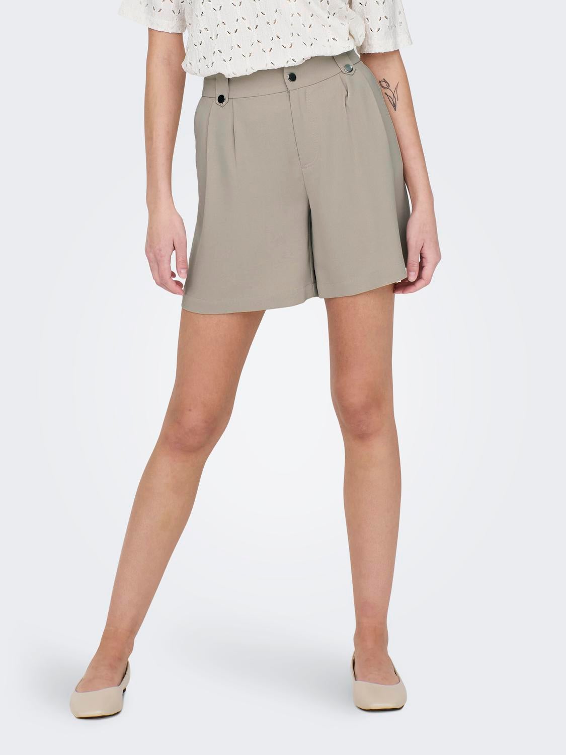 Onlleila Hohe Taille Normal Geschnitten Shorts