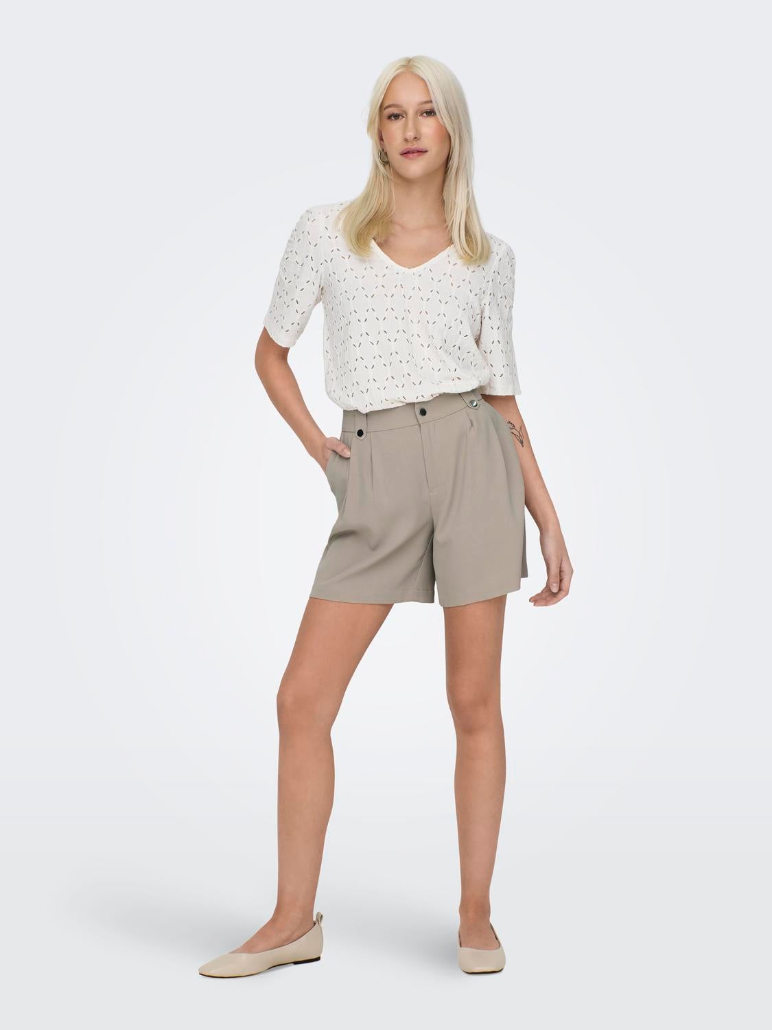 Shorts Regular Fit Taille haute