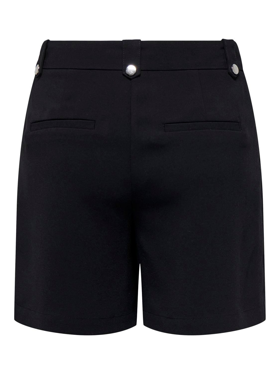 ONLY Shorts Corte regular Cintura alta -Black - 15310953