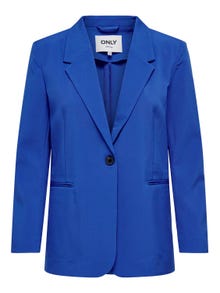 ONLY Ensfarvet blazer -Dazzling Blue - 15310964