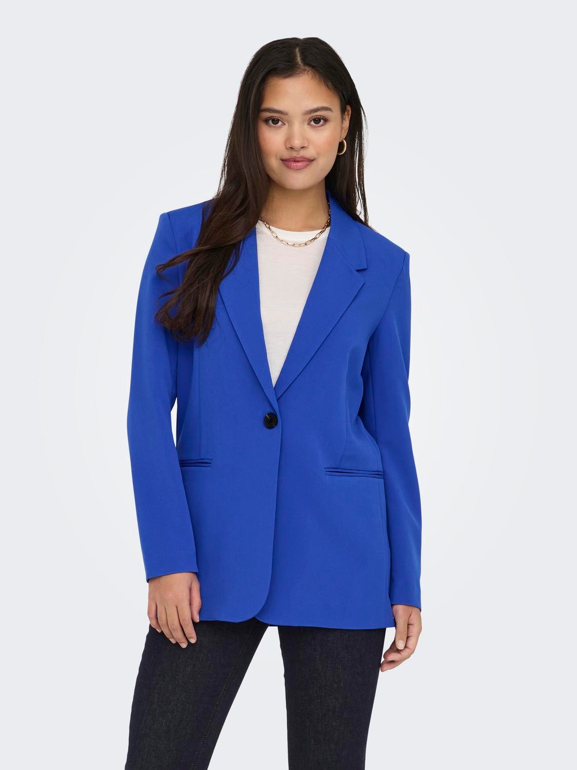ONLY Solid colored blazer -Dazzling Blue - 15310964