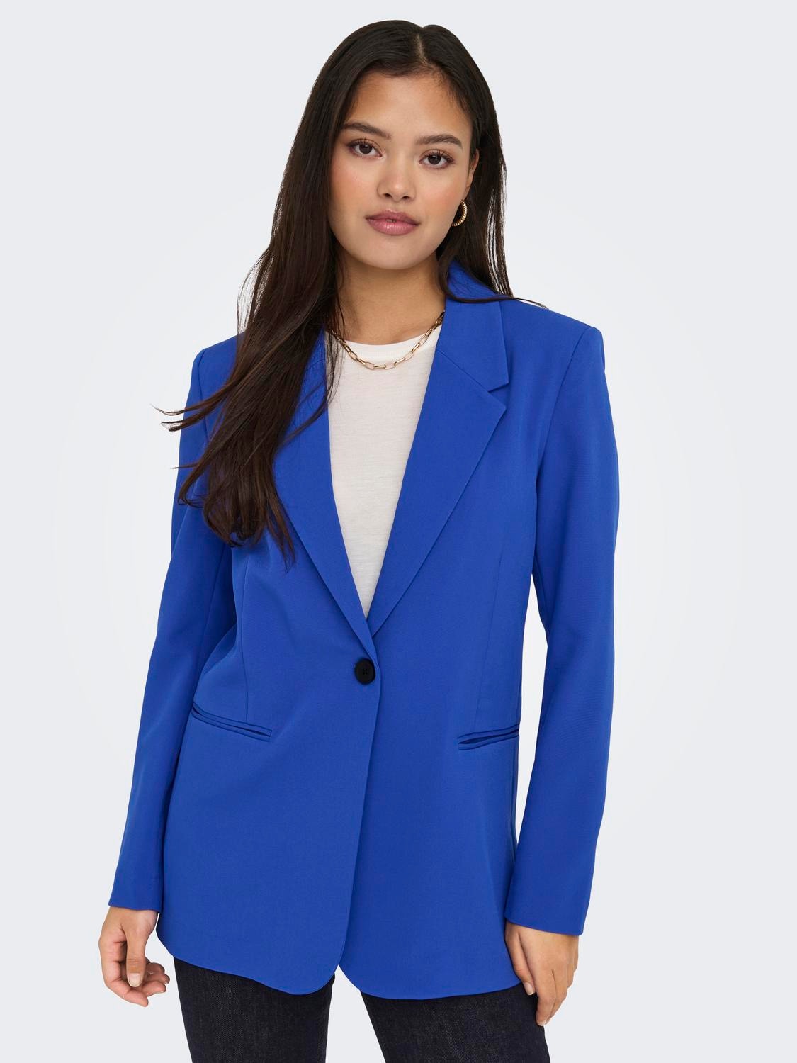 ONLY Solid colored blazer -Dazzling Blue - 15310964