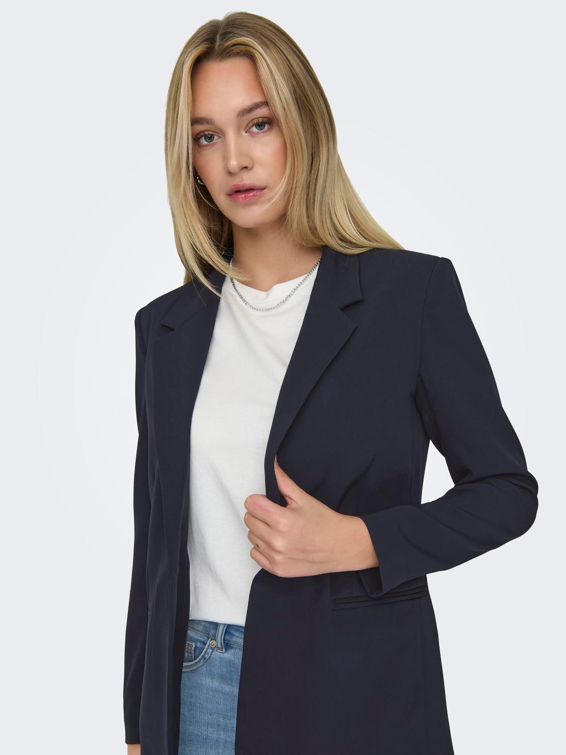 ONLY Blazers Corte regular Cuello invertido -Night Sky - 15310964