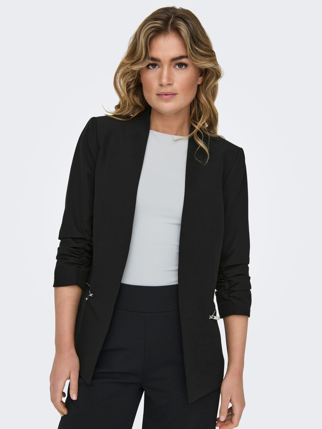 ONLY Blazers Corte regular Cuello alto -Black - 15310965