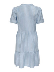 ONLY Normal geschnitten V-Ausschnitt Kurzes Kleid -Blissful Blue - 15310970