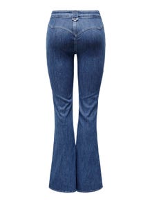 ONLY ONLCheryl Mid Waist Flared Jeans -Medium Blue Denim - 15310972