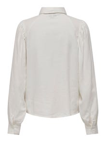 ONLY Loose fit Button down-kraag Pofmouwen Overhemd -Cloud Dancer - 15310974