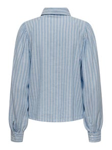 ONLY Long sleeve linen shirt -Blissful Blue - 15310974