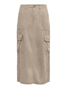 ONLY Midi cargo skirt -Oxford Tan - 15310976