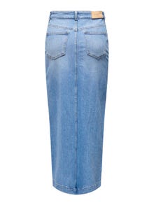 ONLY Maxi nederdel med front slit -Light Blue Denim - 15310979