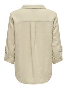 ONLY Camicie Loose Fit Colletto Button Down Maniche con risvolto -Oxford Tan - 15311011