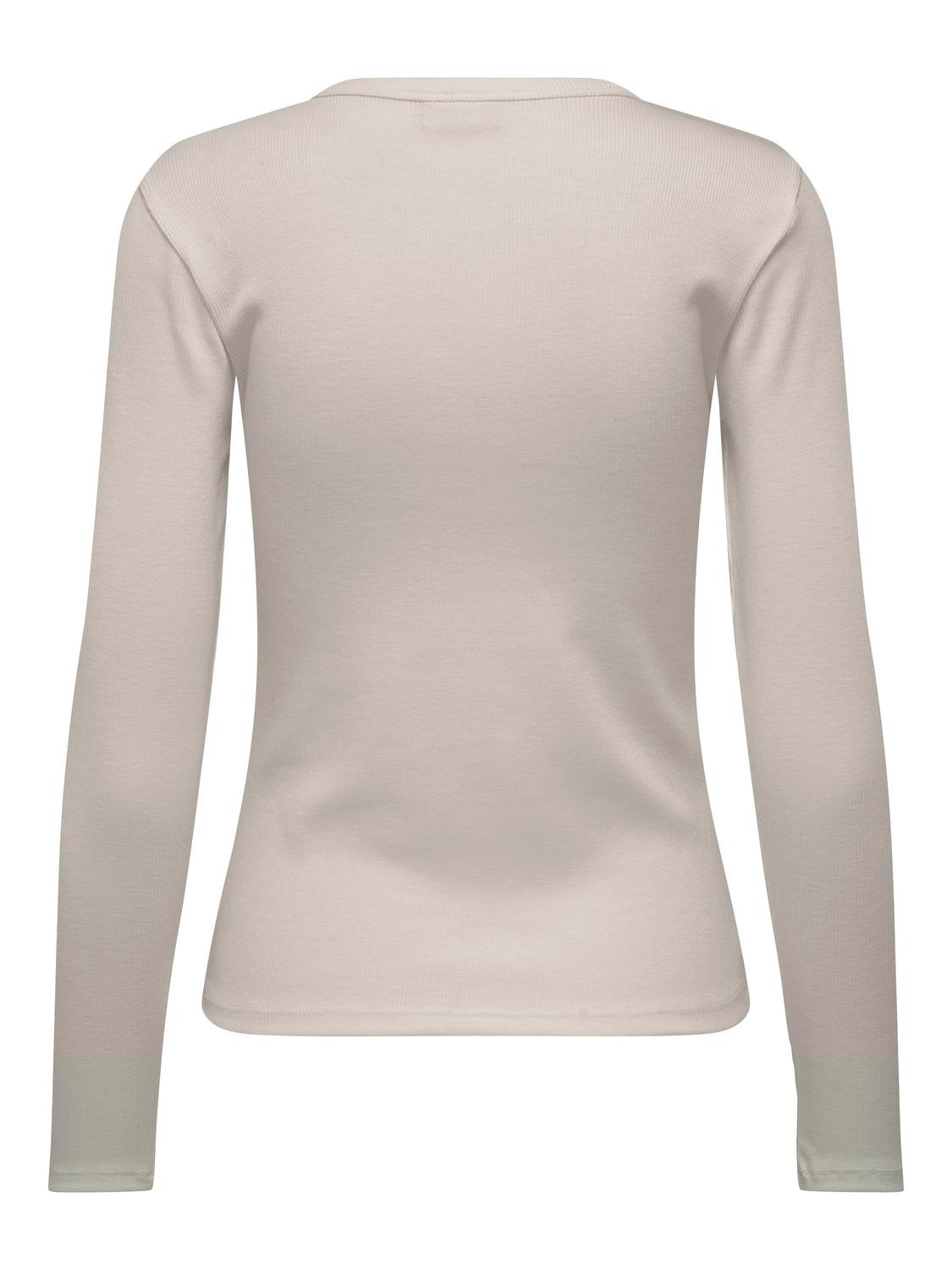 ONLY Regular Fit Round Neck Top -Chateau Gray - 15311088