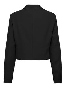 ONLY Blazers Corte cropped Cuello invertido -Black - 15311113