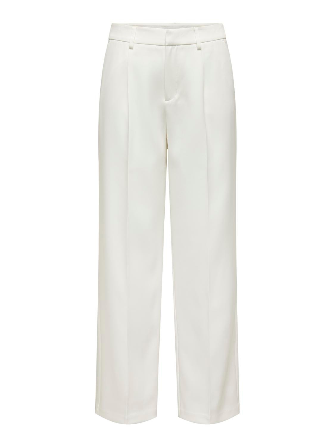ONLY Pantalons Wide Leg Fit -Bright White - 15311114