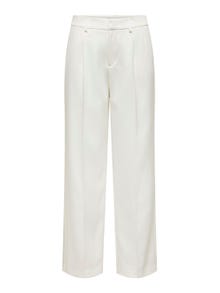 ONLY Wide Leg Fit Trousers -Bright White - 15311114