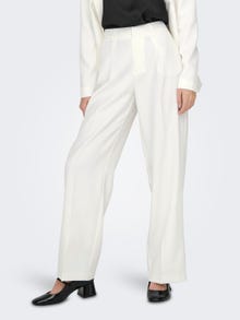 ONLY Wide Leg Fit Bukser -Bright White - 15311114