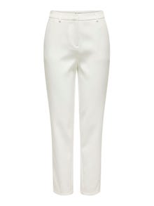 ONLY Pantalones Corte regular Cintura media -Bright White - 15311117