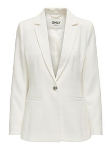 ONLY Blazers Corte slim Cuello invertido -Bright White - 15311118