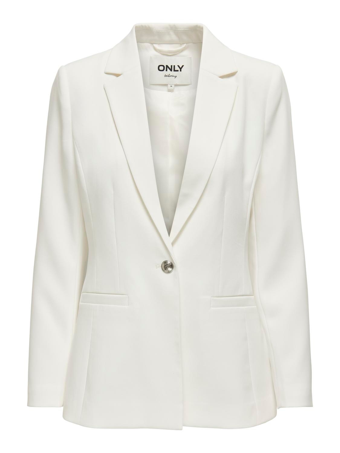 ONLY Blazers Slim Fit Col à revers -Bright White - 15311118